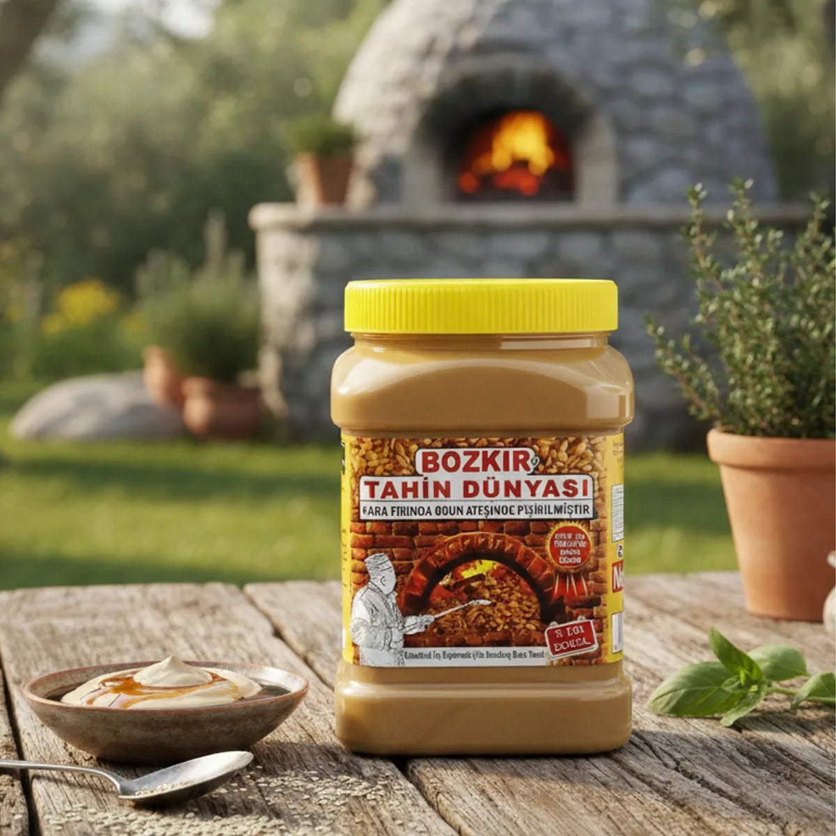 Kalaycıoğlu Bozkır Tahin 935 g – Doppelt Geröstet, Steinmühle, 100% Naturbelassen