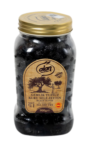 Gemlik Schwarze Oliven Trocken Gesalzen 900 g – Az Tuzlu, Intensiv & Naturbelassen