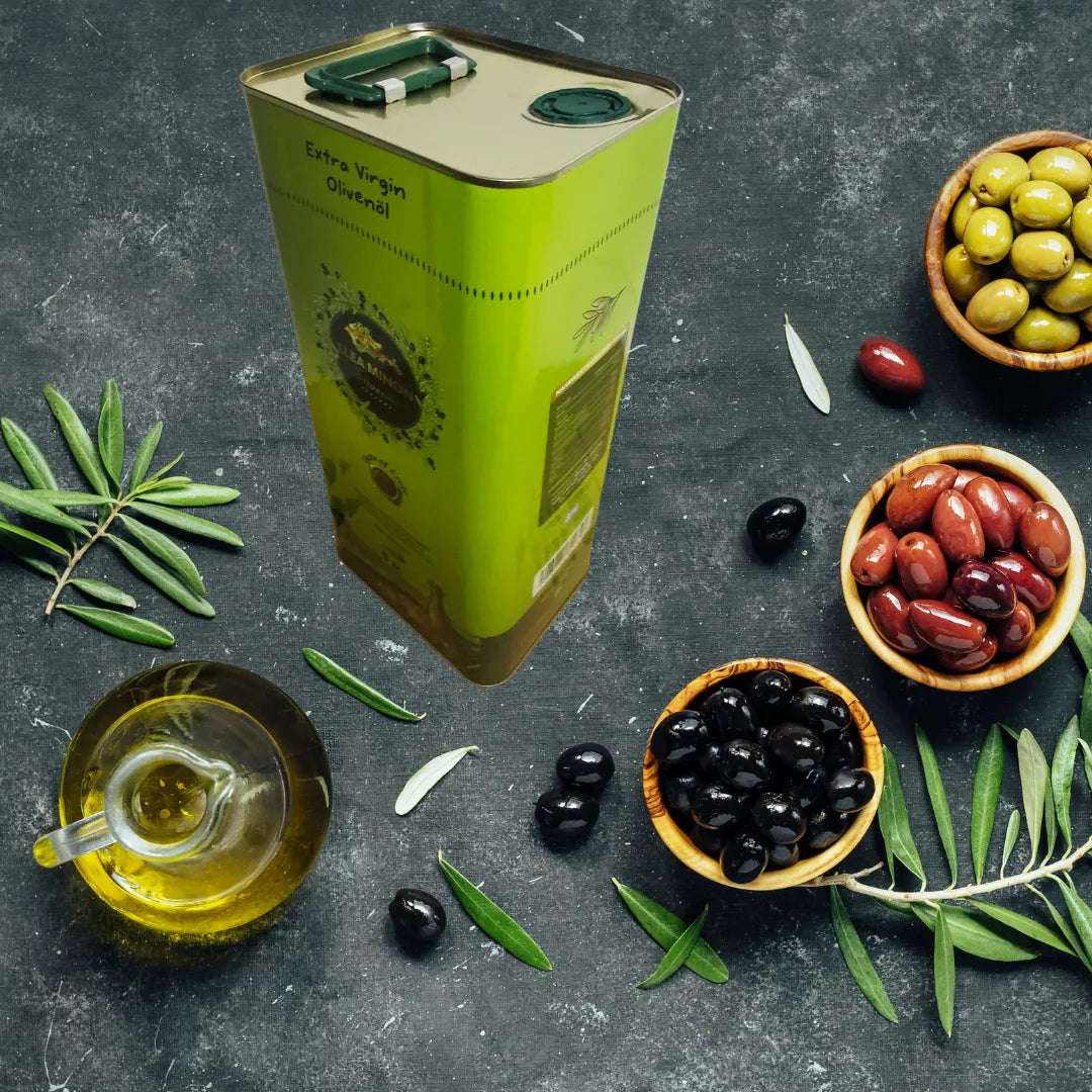 Elea Minon Olivenöl aus Kreta – Kanister 5 Liter | Kaltgepresst, Naturbelassen, Bestes Preis-Liter-Verhältnis