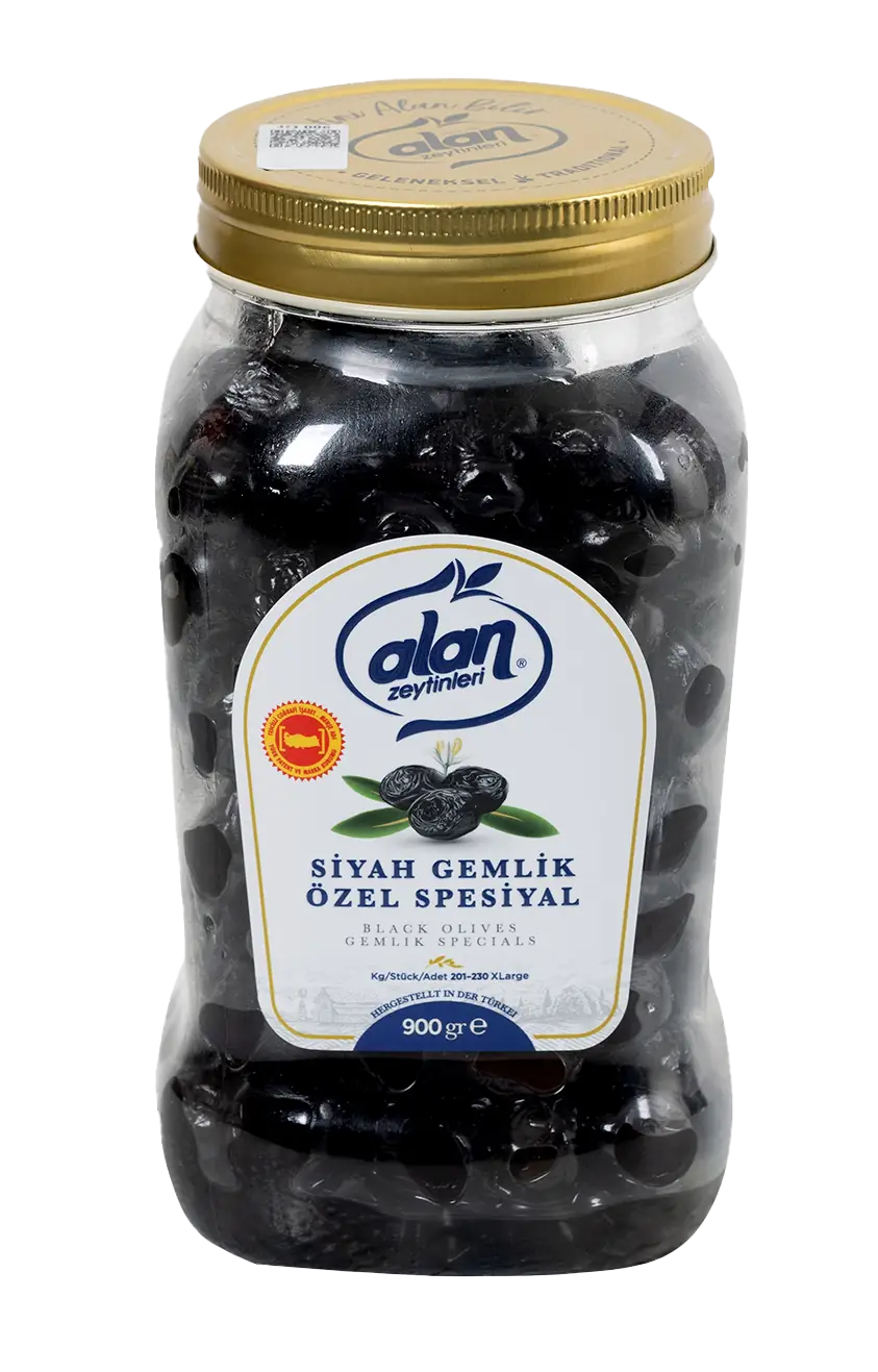 Gemlik Schwarze Oliven XL 900 g – Fleischig, Dünnschalig & Naturbelassen | Anatolien