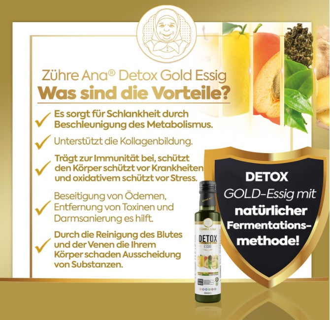 Zühre Ana Gold Essig 250 ml – Fruchtiger Gurmet-Fermentationsessig